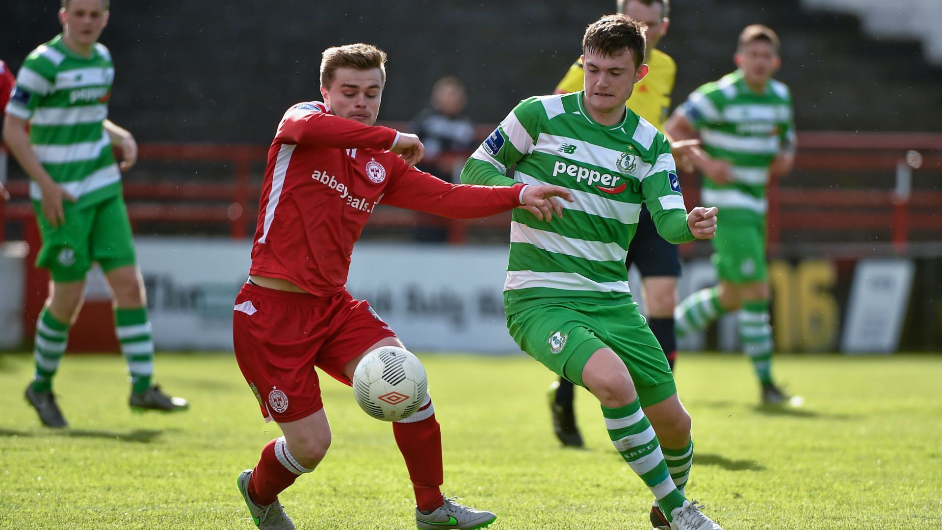 Lorcan Shannon Sean Heaney Shelbourne Shamrock Rovers 02052016
