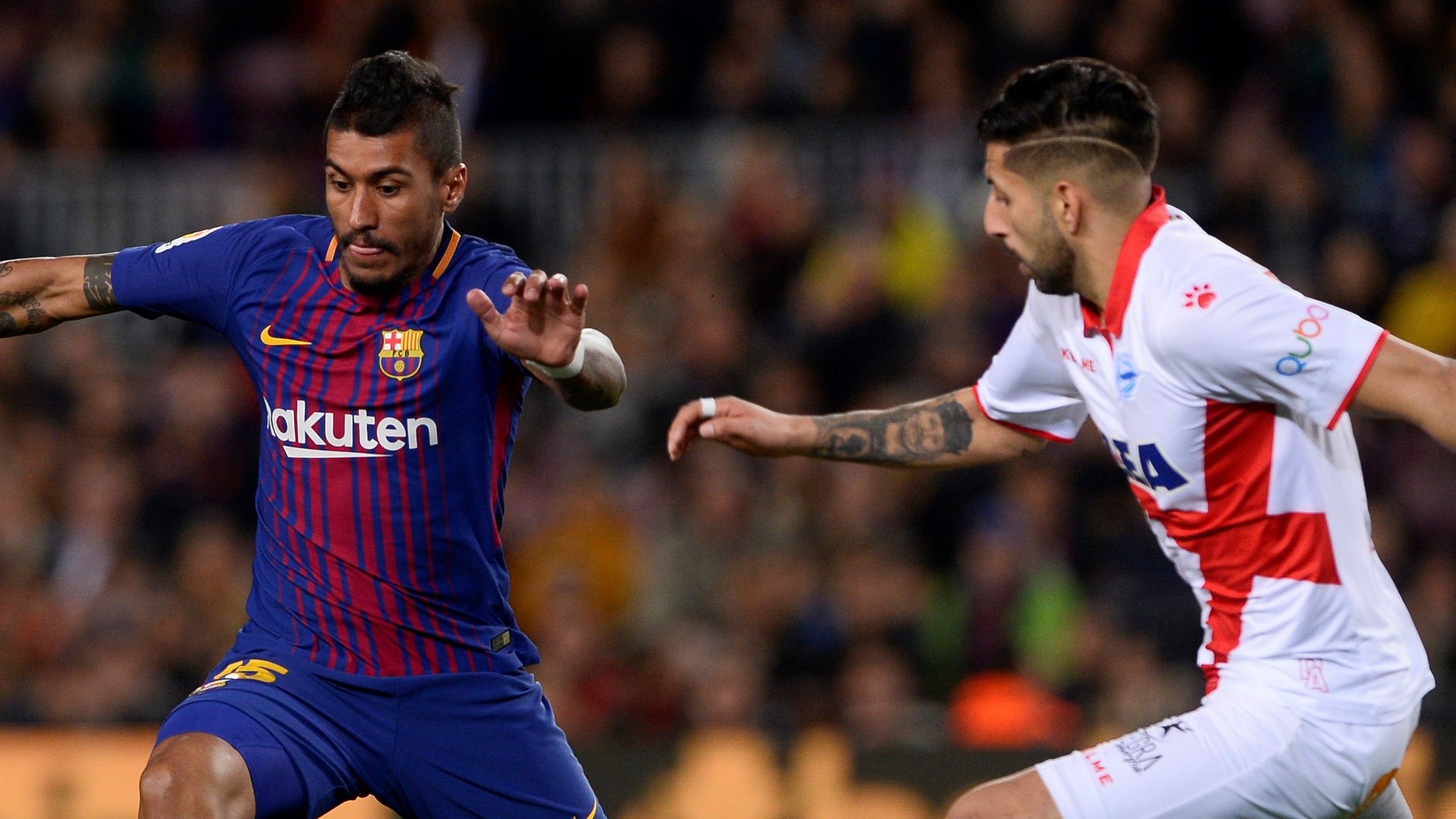 Paulinho Guillermo Maripan Barcelona Alaves LaLiga 28012018