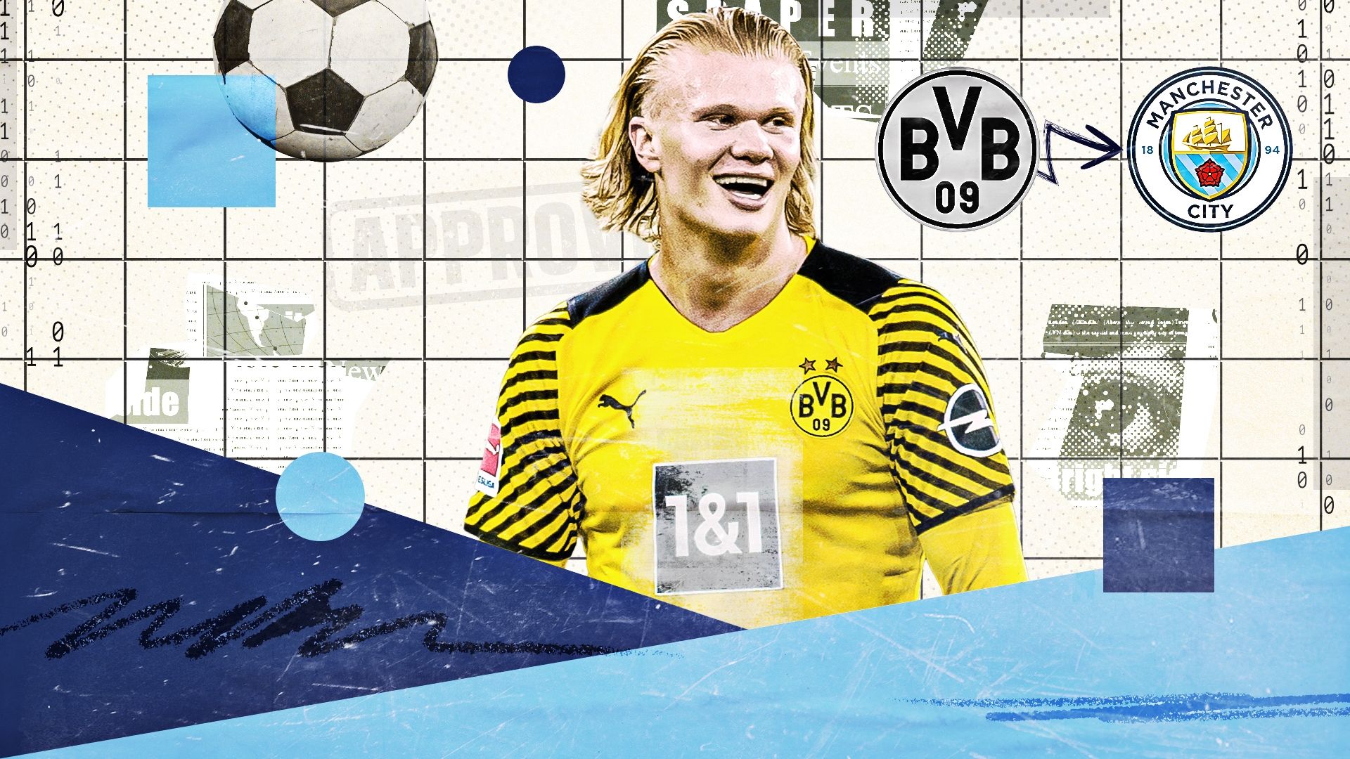 Erling Haaland Man City GFX
