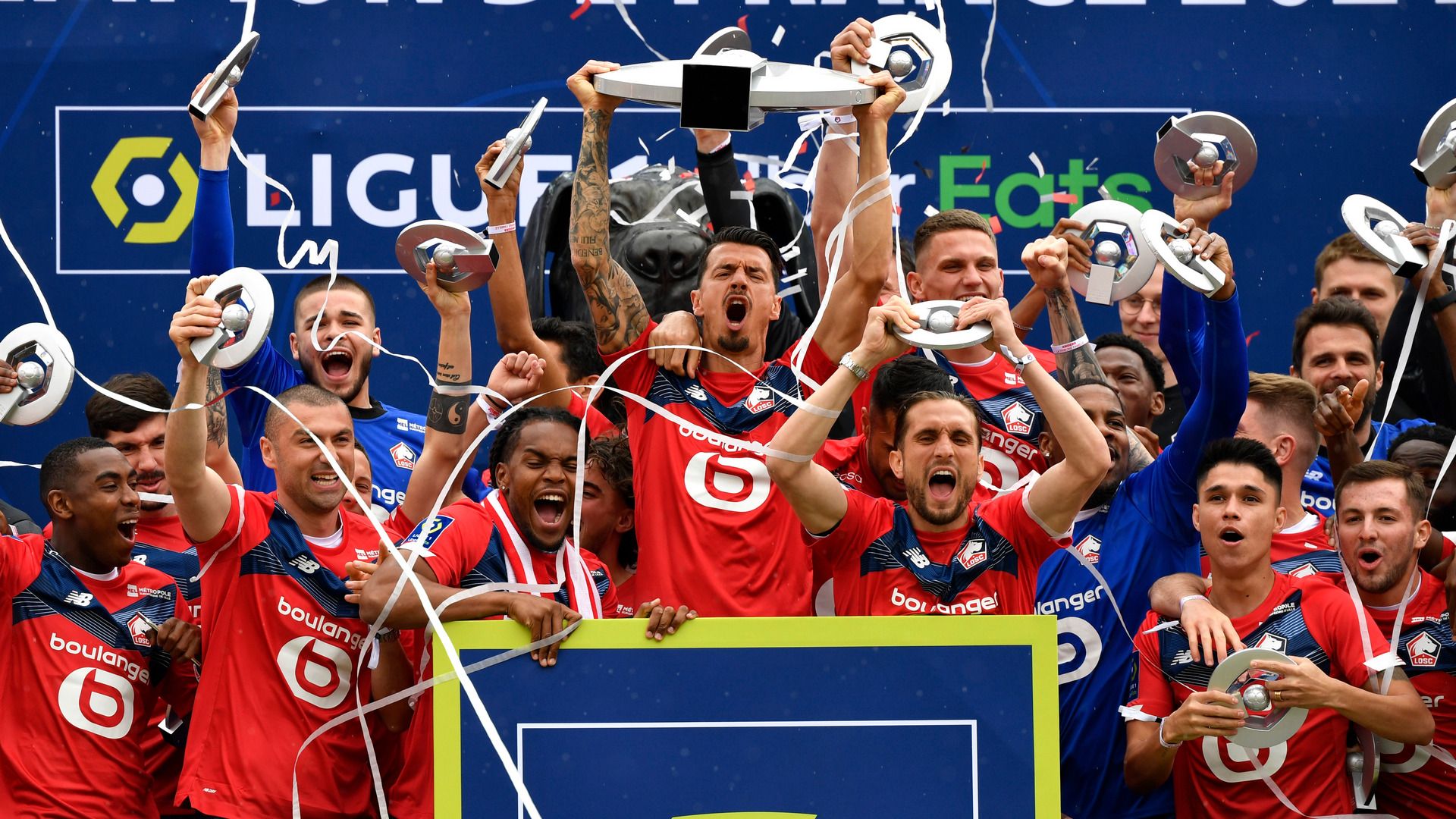 Lille champions celebration