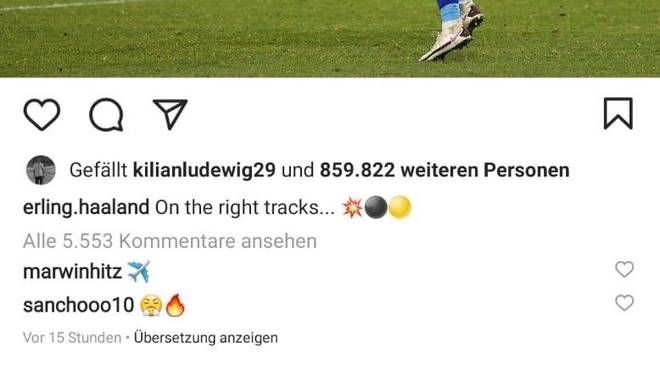 Kilian Ludewig Erling Haaland Instagram