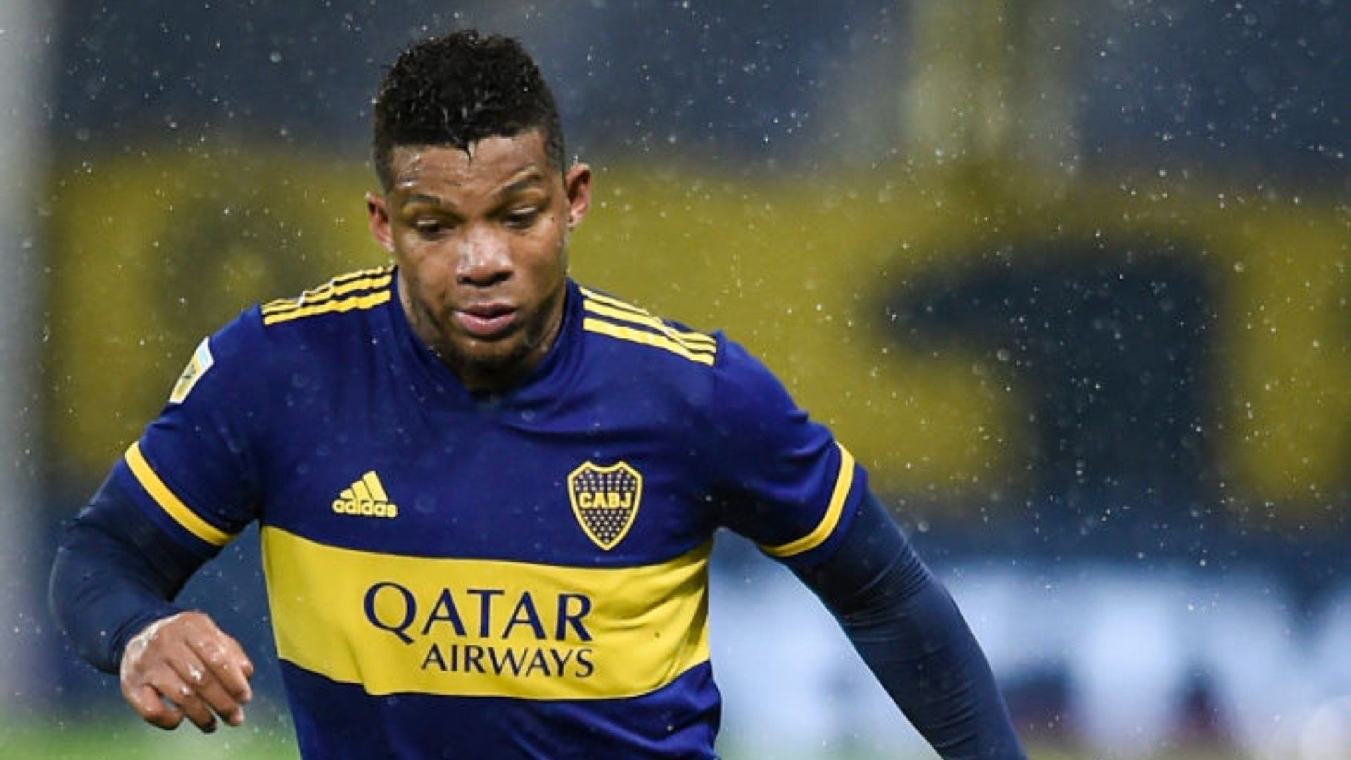 Frank Fabra en un partido con Boca en 2021