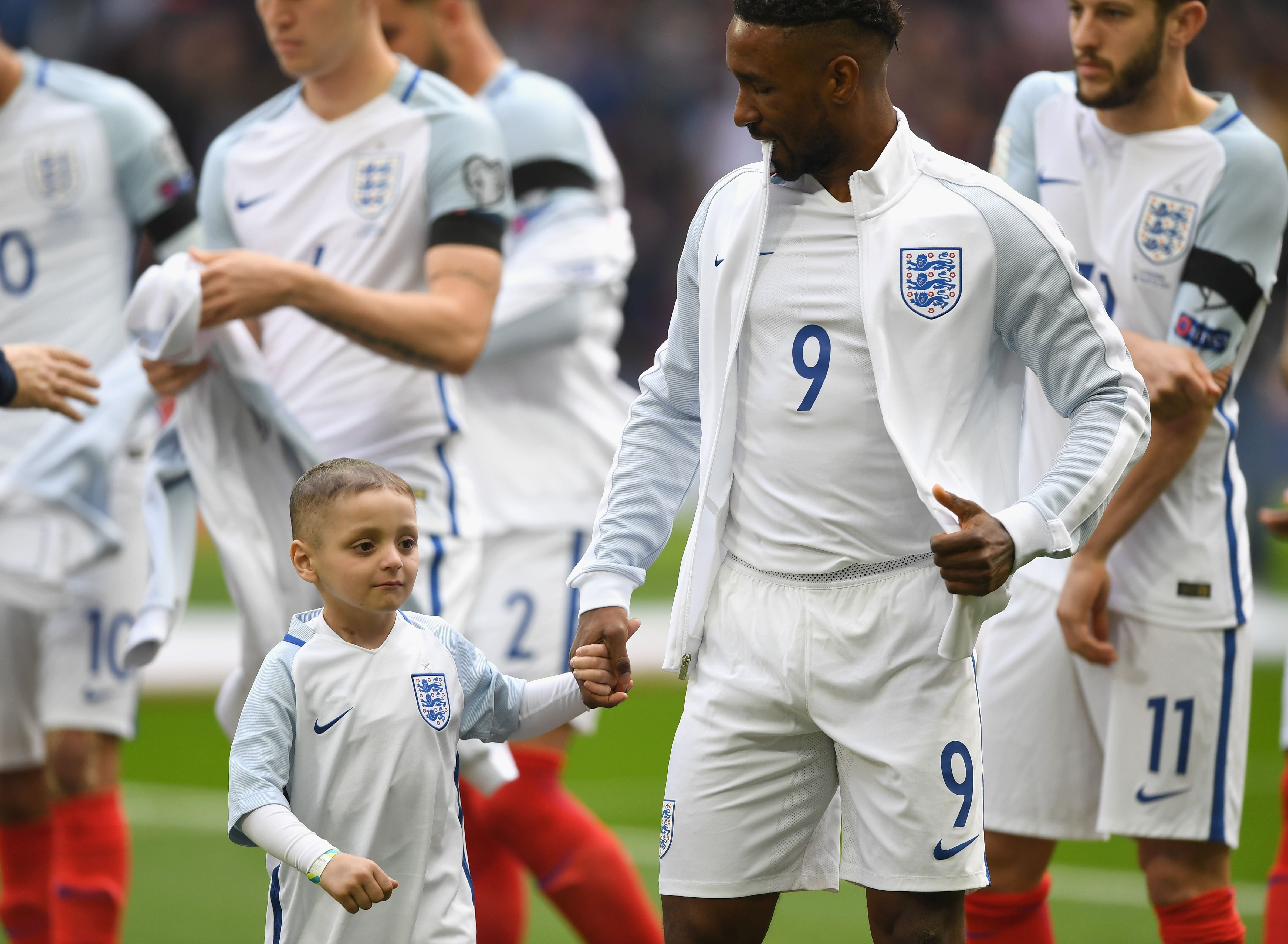 Bradley Lowery Jermain Defoe England 2017