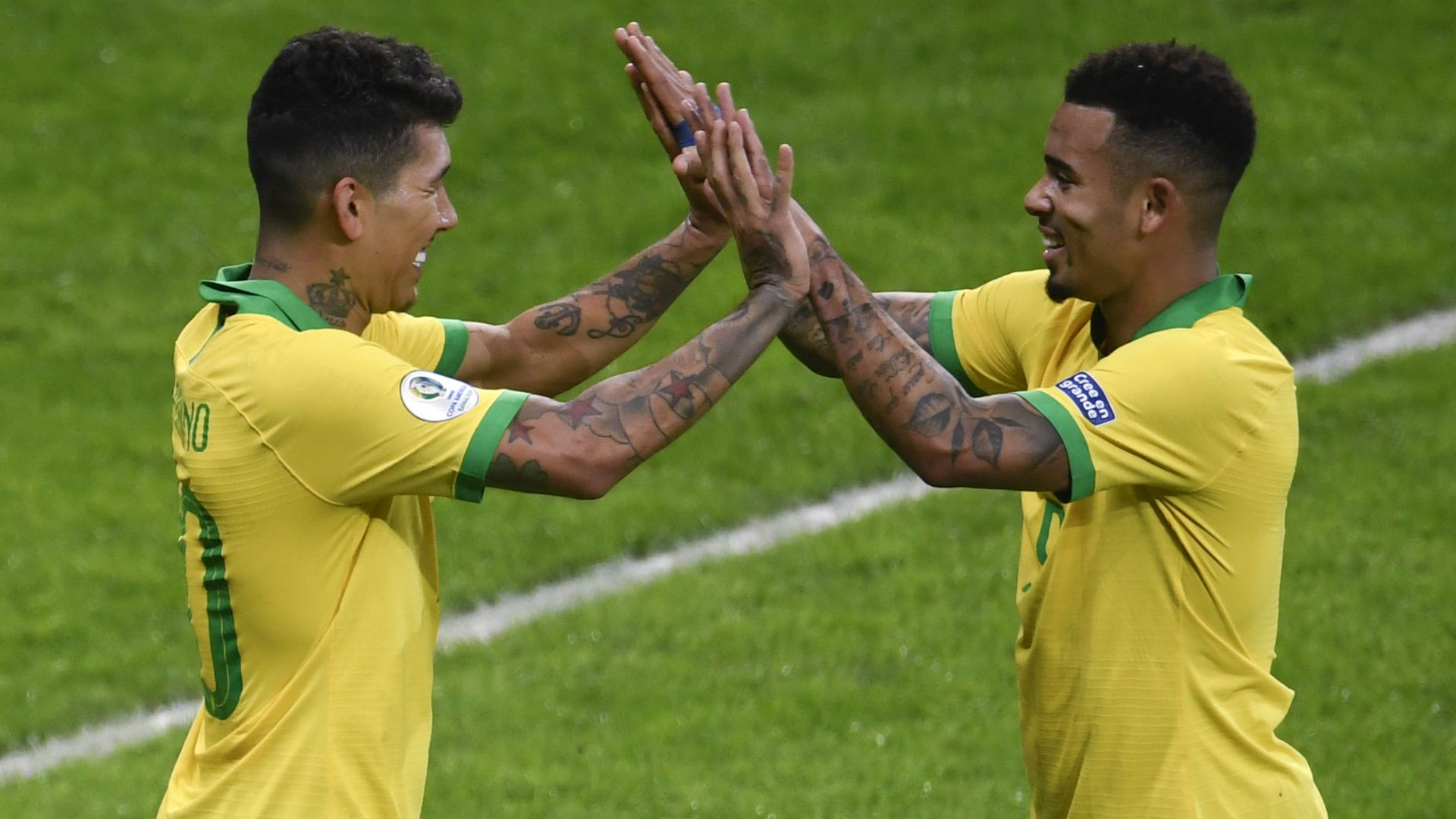 Firmino Gabriel Jesus Brasil Argentina 03 07 2019