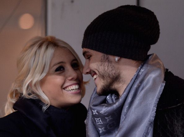Mauro Icardi y Wanda Nara.