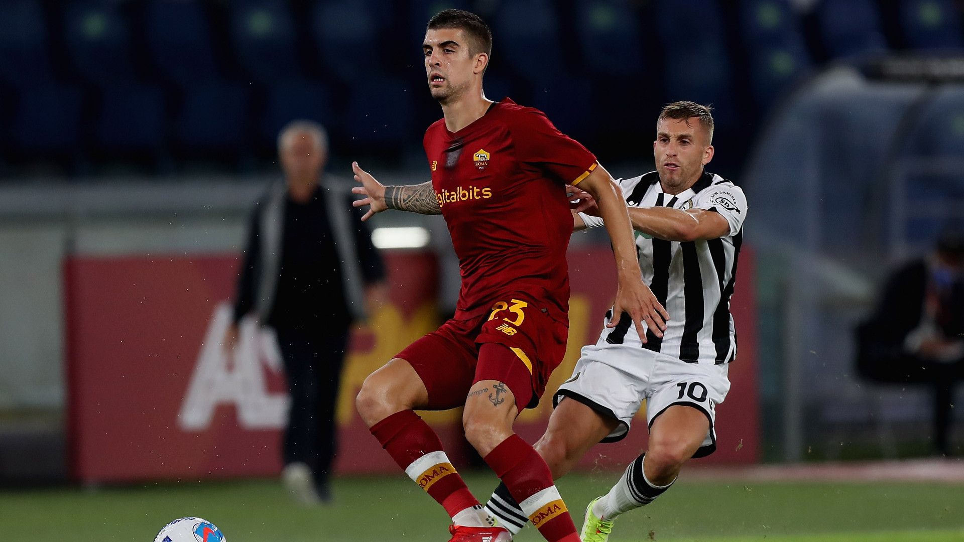 Mancini Deulofeu Roma Udinese Serie A