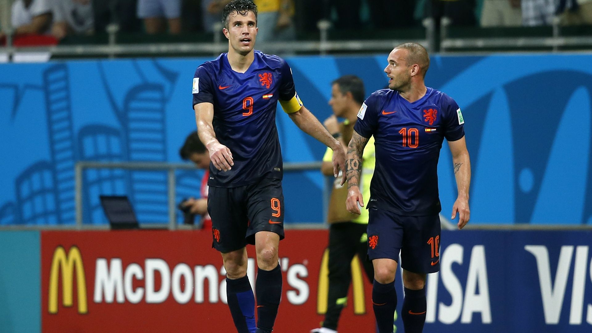 Robin van Persie, Wesley Sneijder, Netherlands 06132014