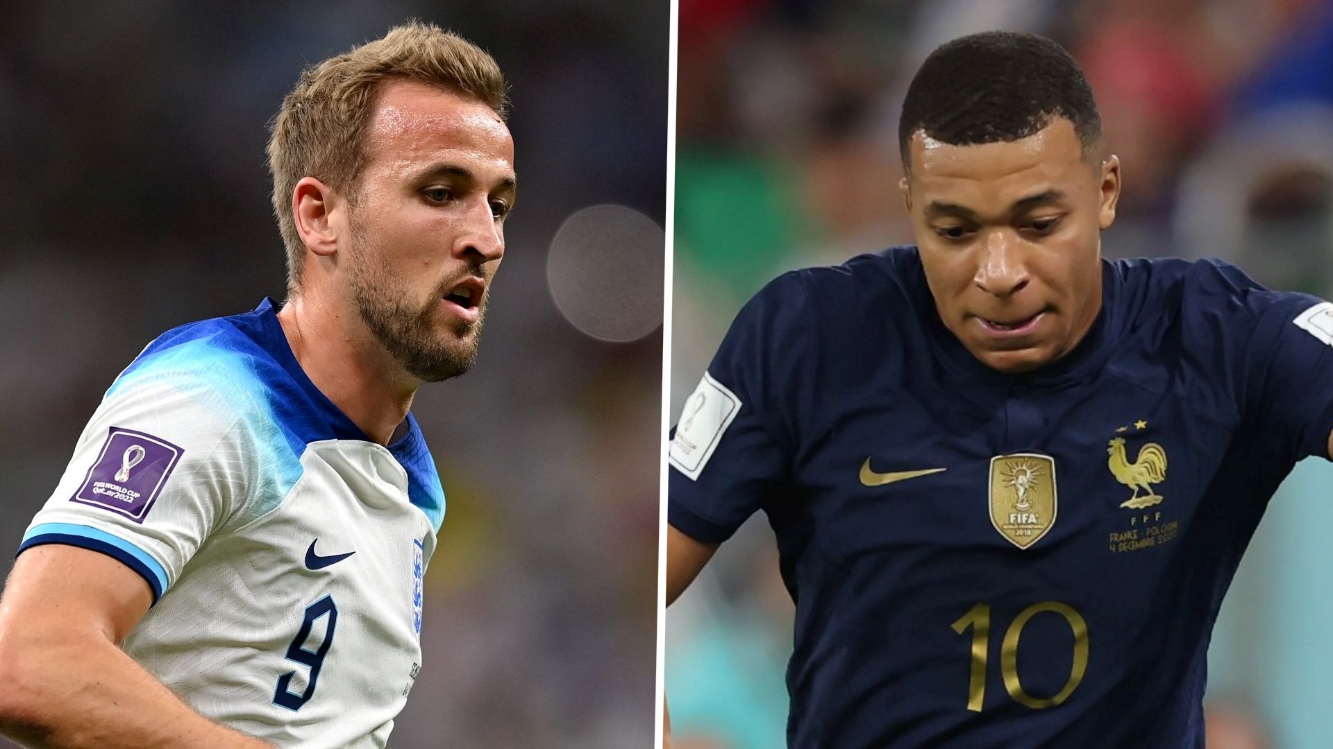 Harry Kane Kylian Mbappé England France Qatar 2022