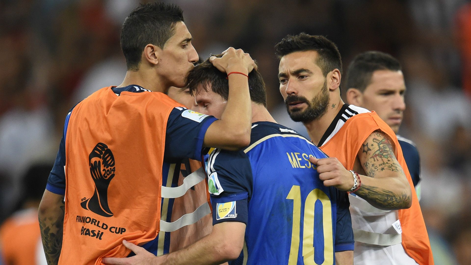 Angel Di Maria Lionel Messi World Cup final Argentina