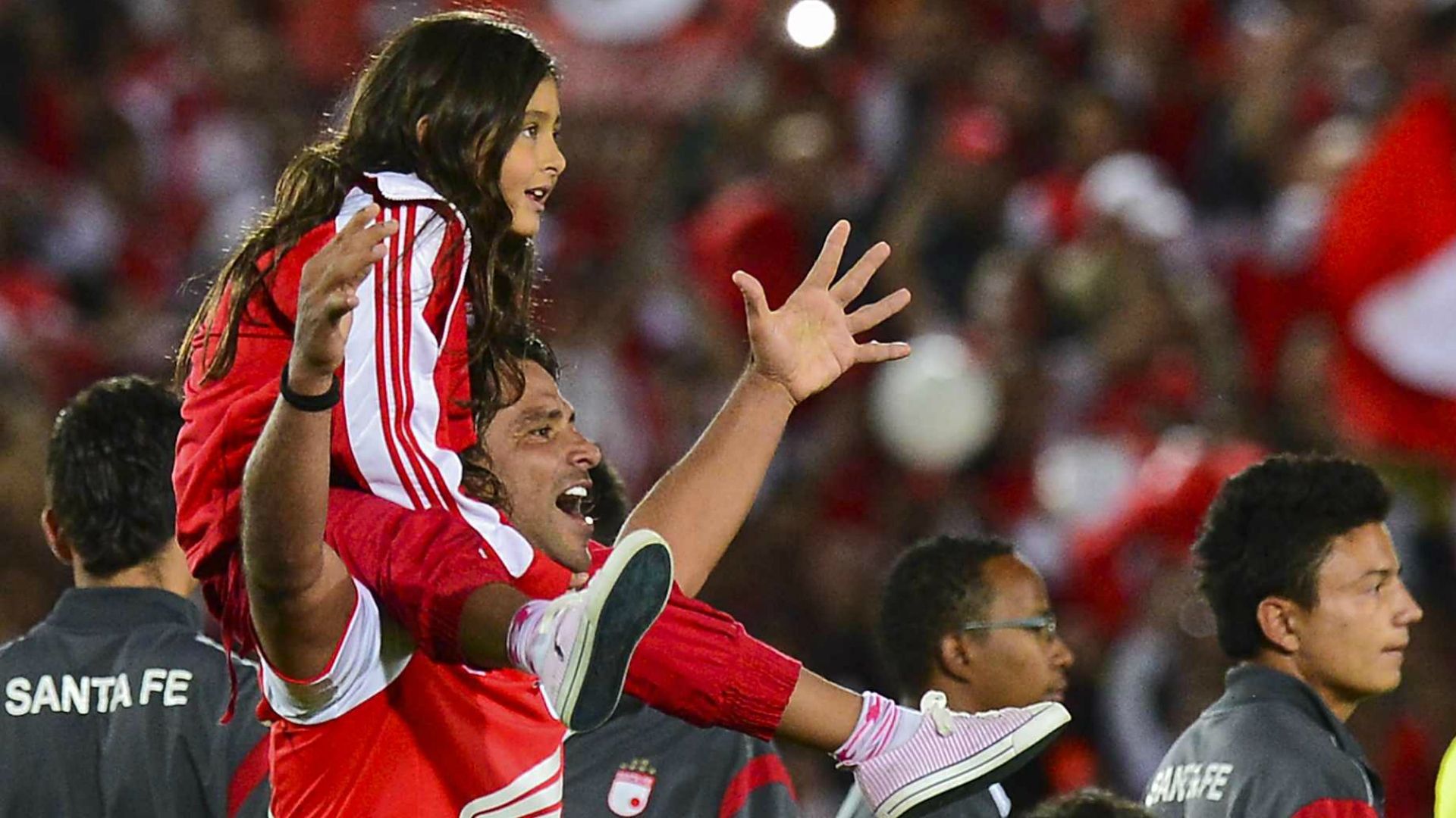 Gerardo Bedoya and his daughter Abril