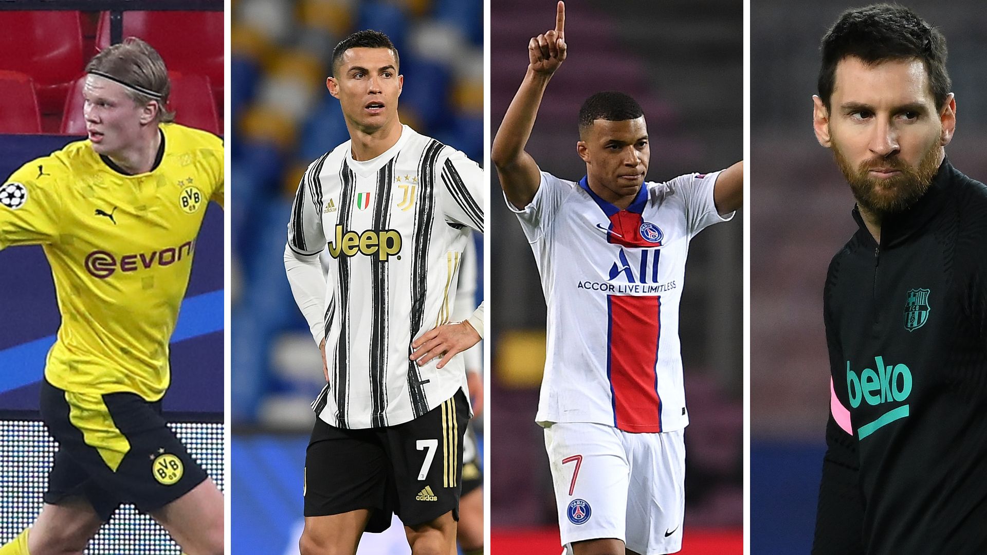 GFX MESSI RONALDO MBAPPE HAALAND