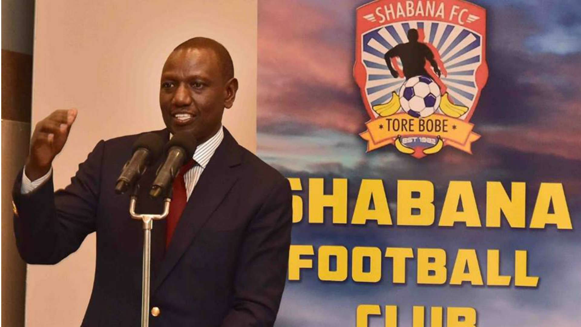 William Ruto and Shabana FC.
