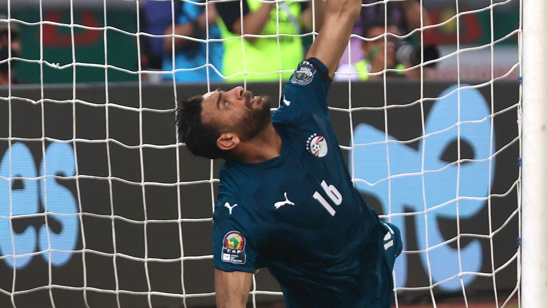Egypt goalkeeper Mohamed Abou Gabal.