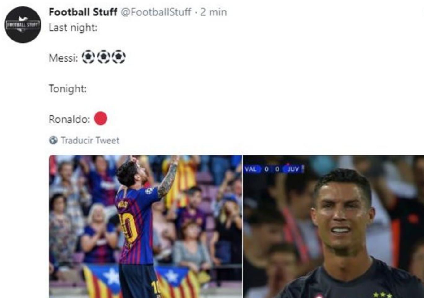 Memes llanto Cristiano Ronaldo 190918