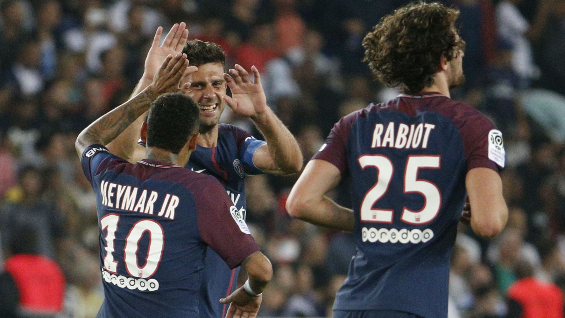Neymar Motta Rabiot PSG Saint-Etienne Ligue 1 25 08 2017