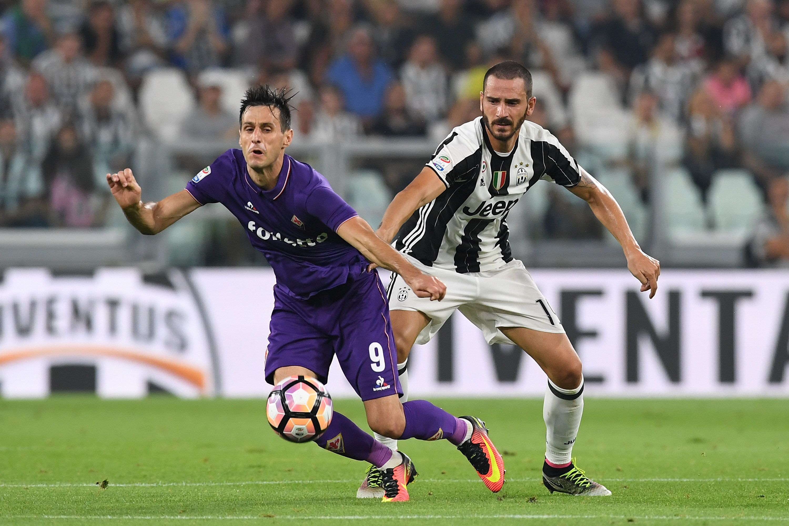 Leonardo Bonucci Juventus Nikola Kalinic Fiorentina Serie a