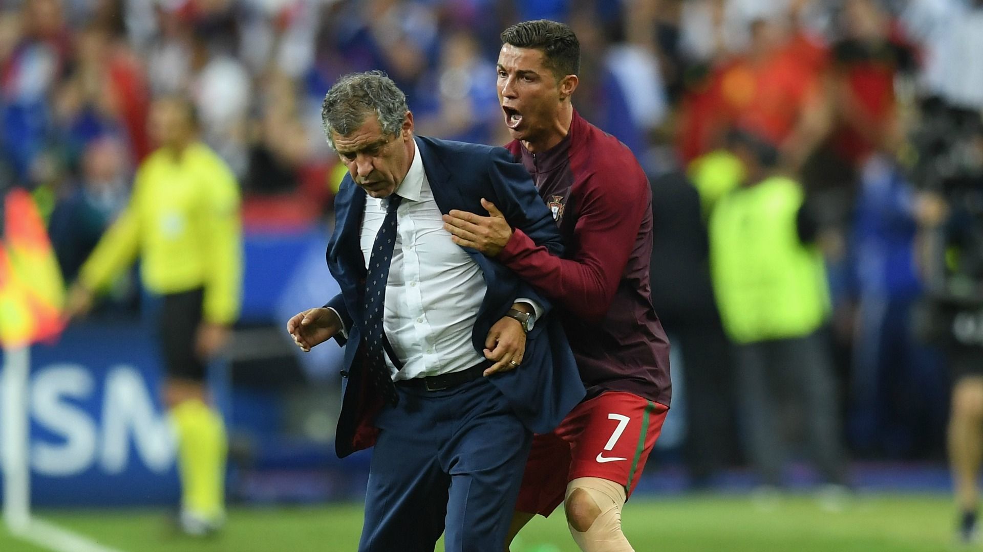 Fernando Santos y Cristiano
