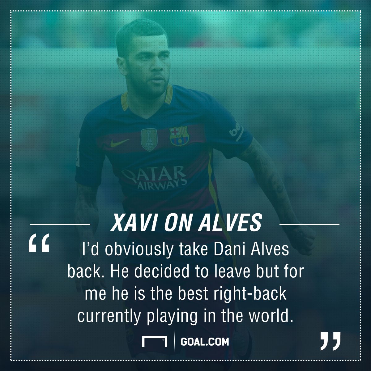 Xavi Dani Alves Barcelona
