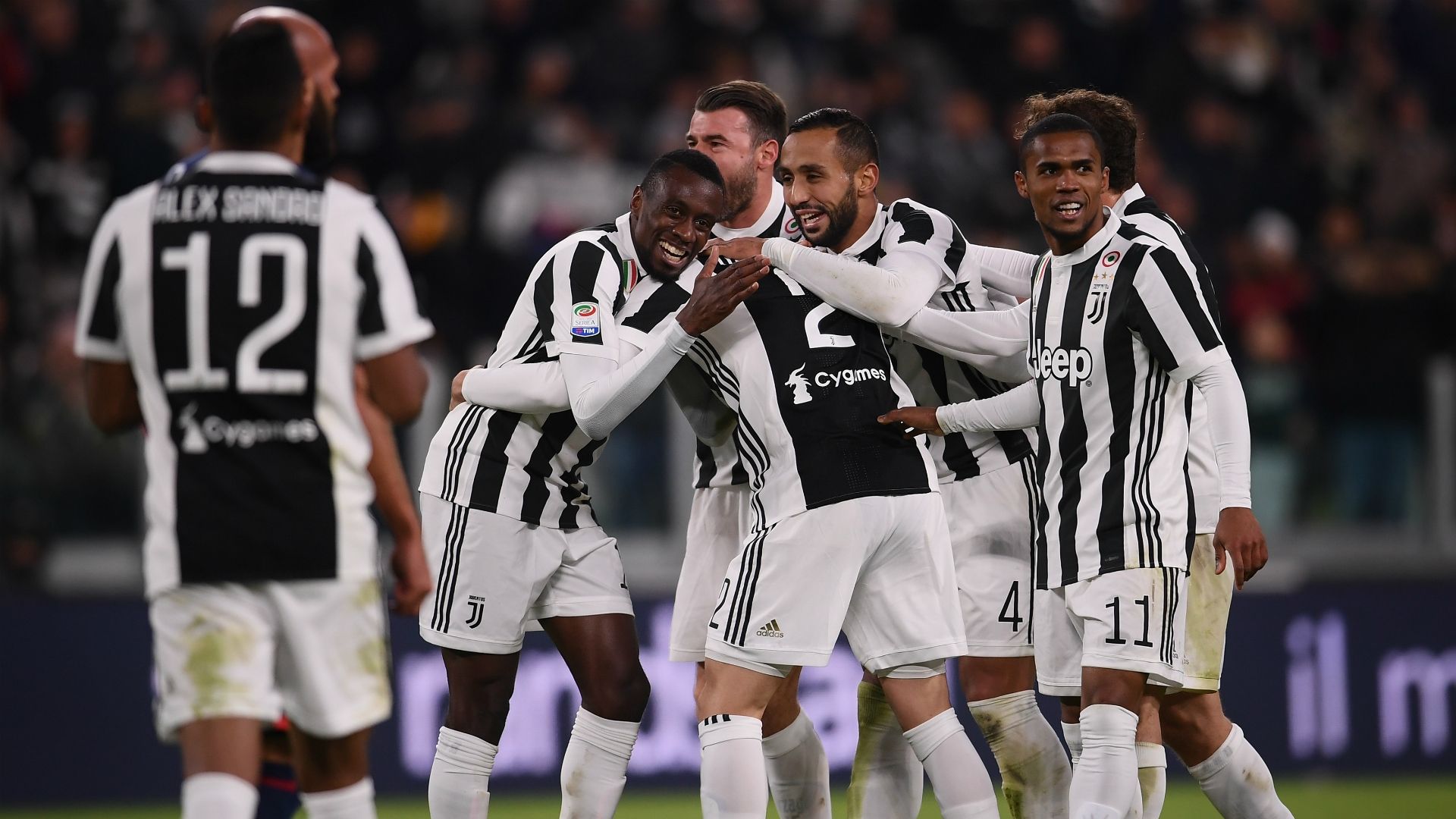 Juventus celebrating Juventus Crotone Serie A