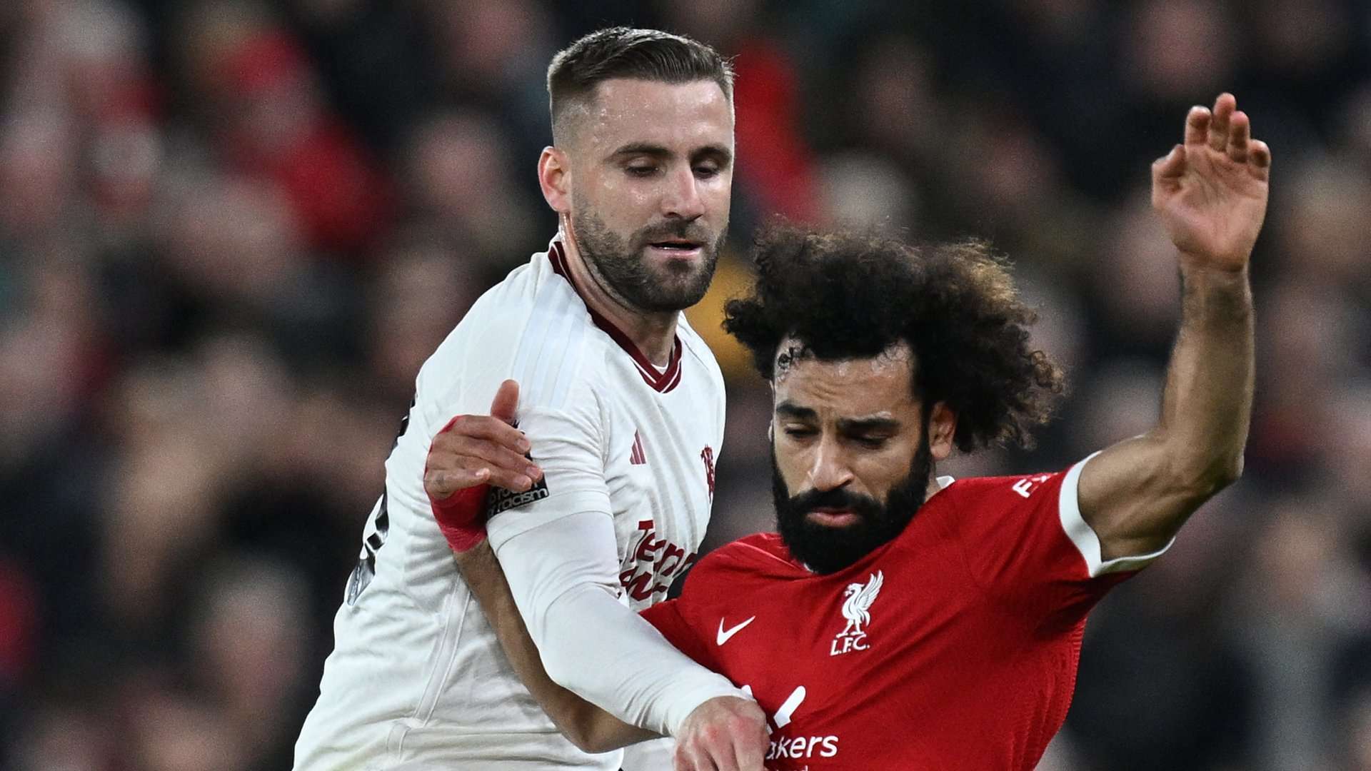 Luke Shaw Mohamed Salah 2023-24