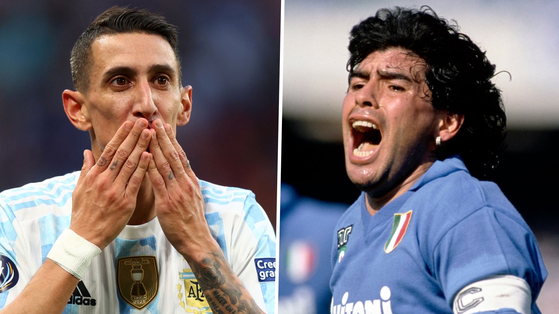 Angel Di Maria Diego Maradona