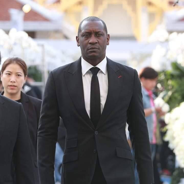 Heskey at Vichai's Funeral