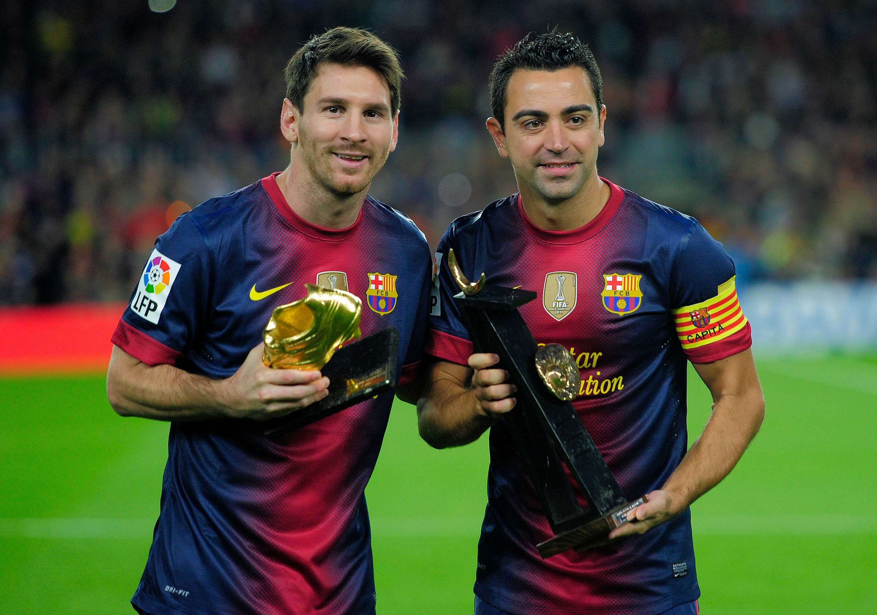 Xavi y Messi