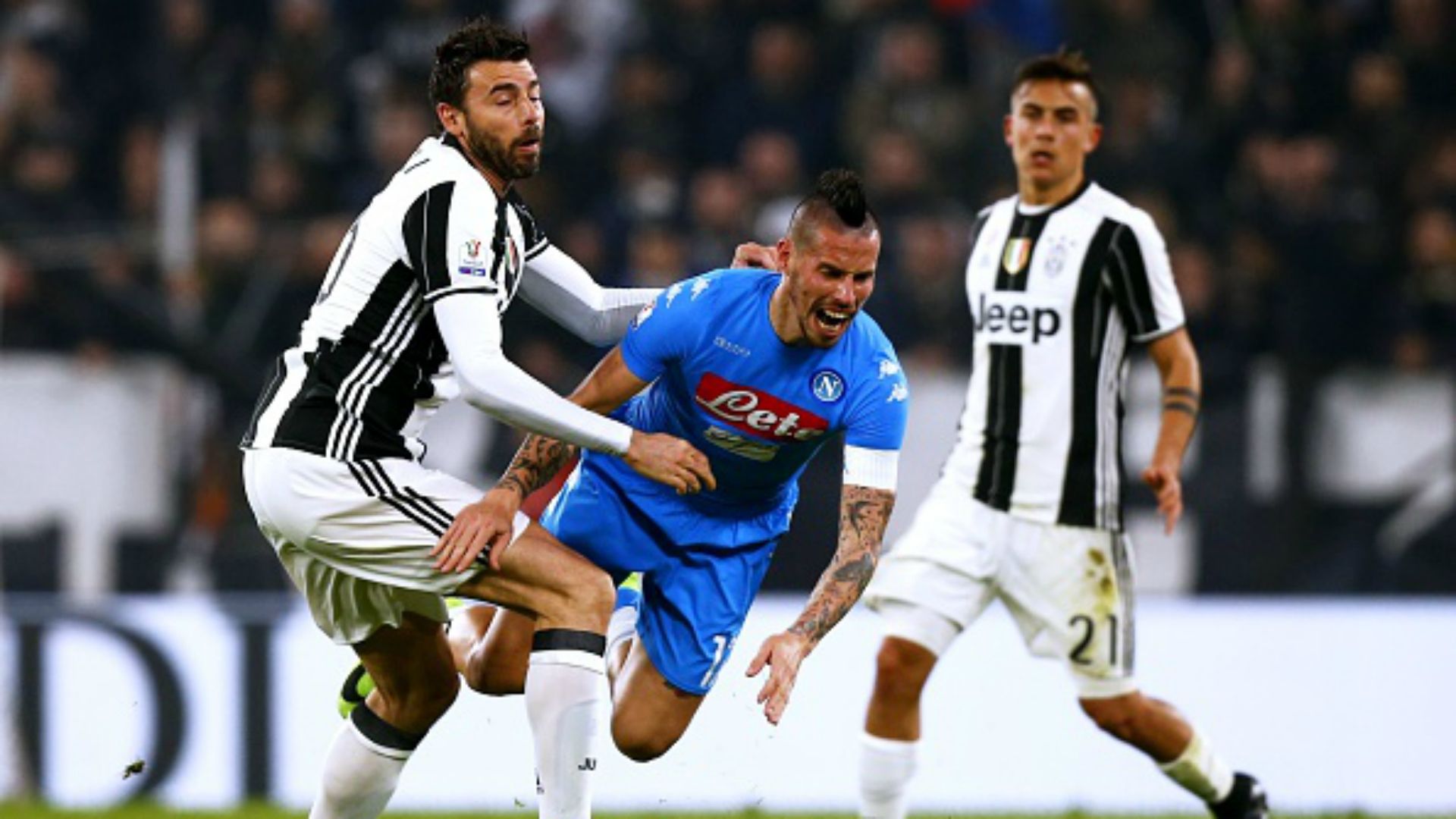 Marek Hamsik Andrea Barzagli Juventus Napoli Coppa Italia