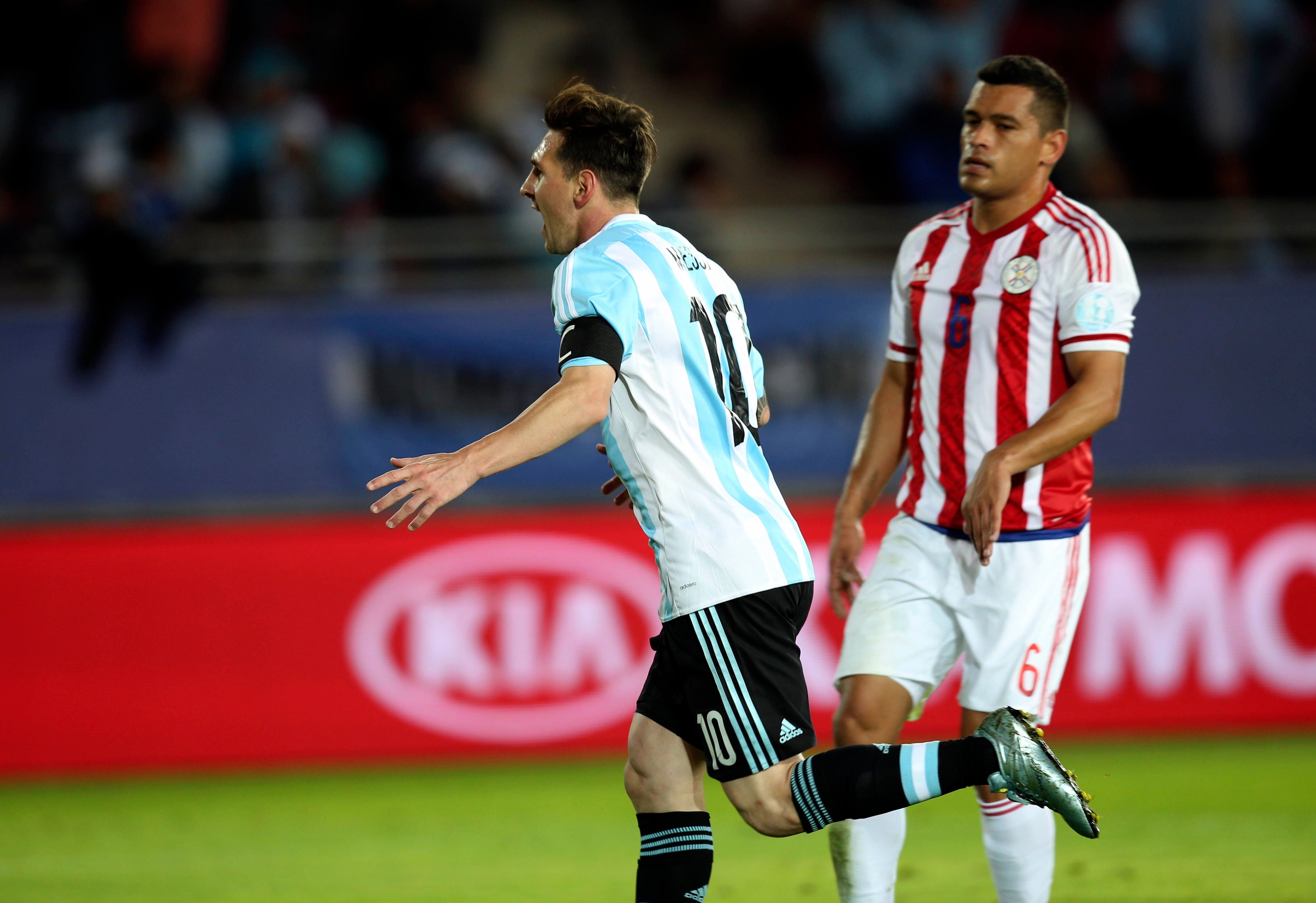 Lionel Messi Argentina Paraguay Copa America 13062015