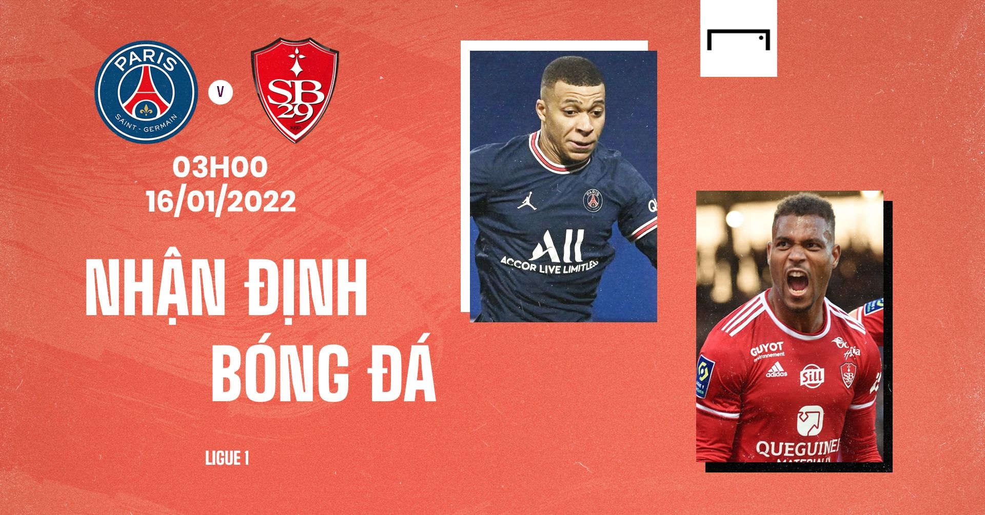 Previe PSG vs Brest 2021/22 Ligue 1 GFX