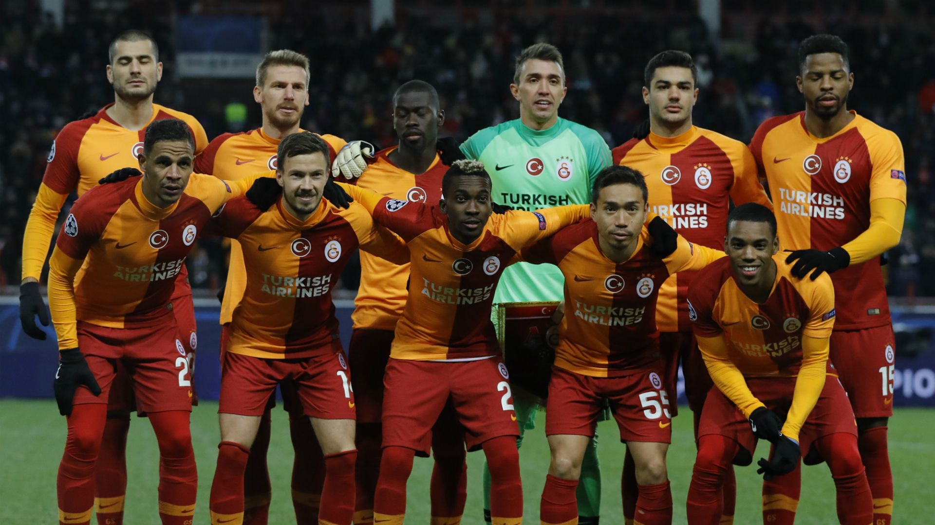Galatasaray line up vs Lokomotiv Moscow 11282018