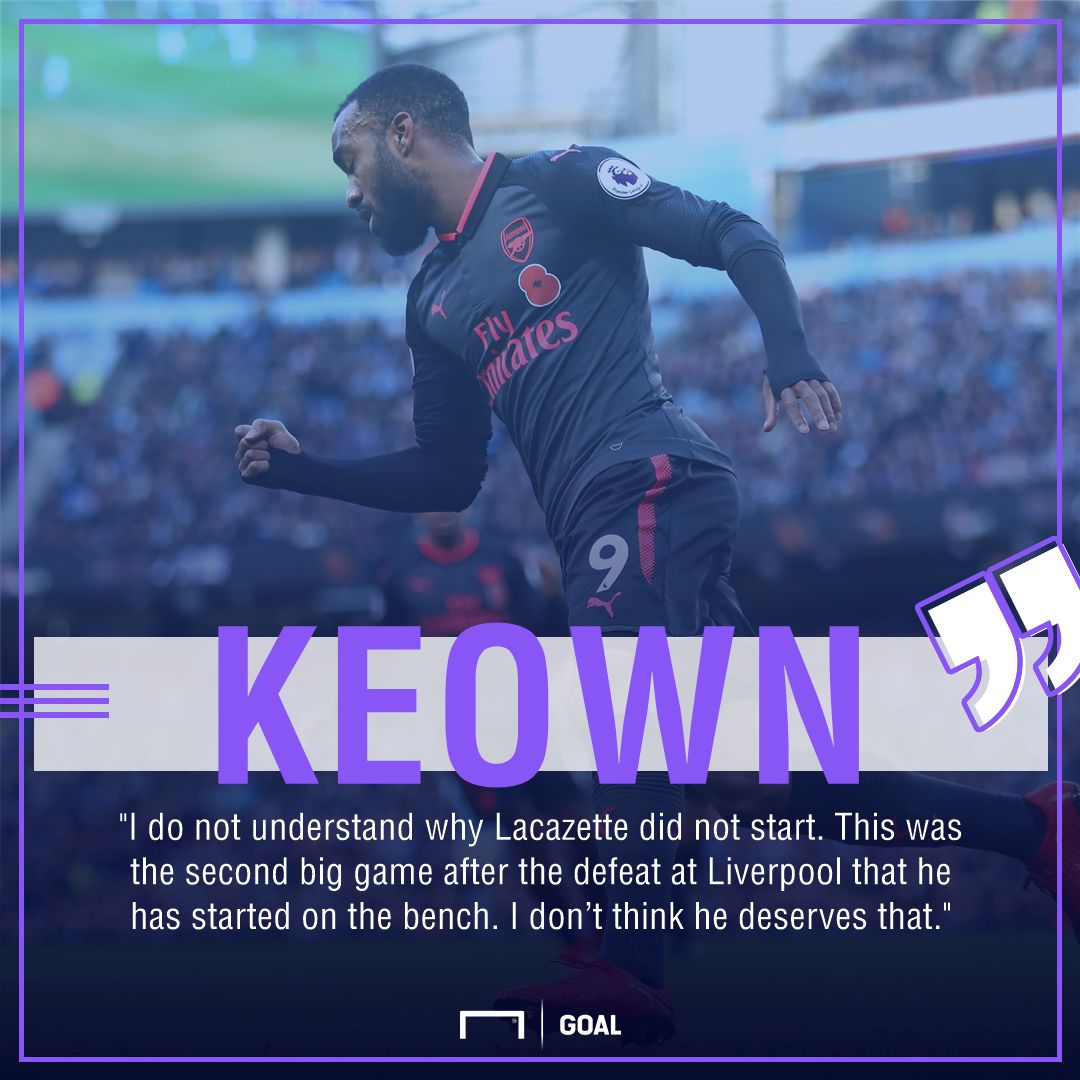 Martin Keown Alexandre Lacazette Arsenal deserves starts