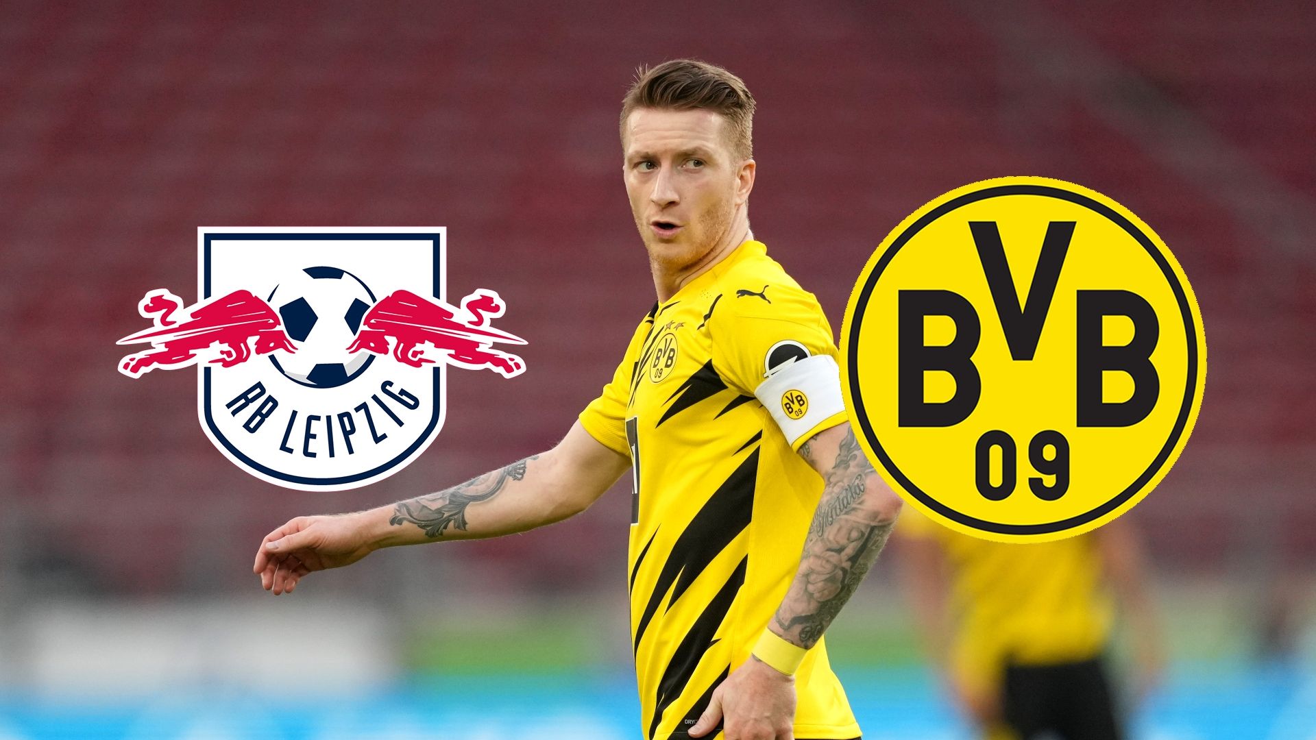 RB Leipzig BVB Marco Reus Logos 2021