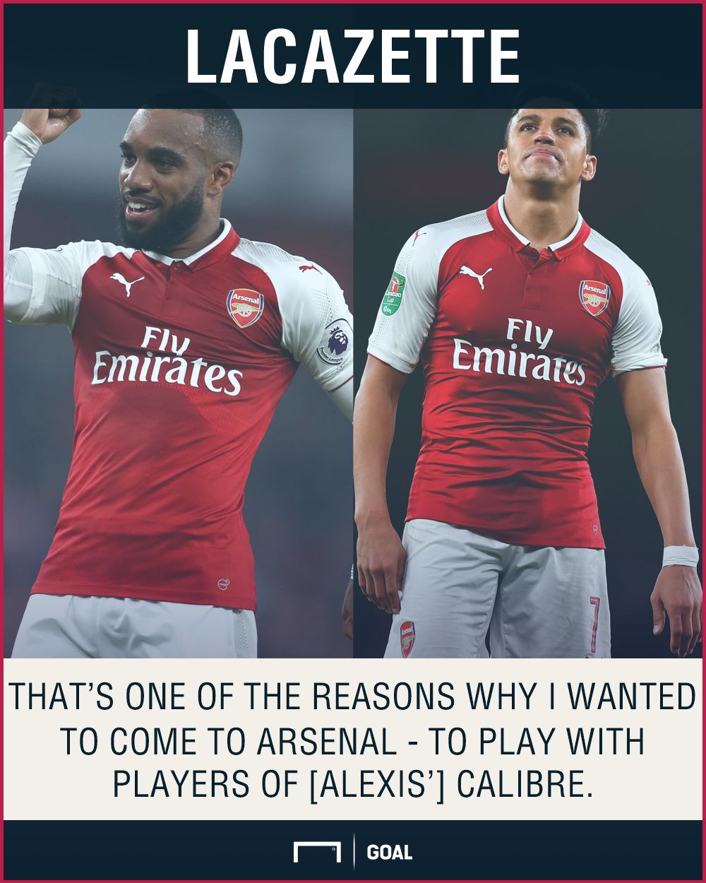 Alexandre Lacazette Alexis Sanchez Arsenal