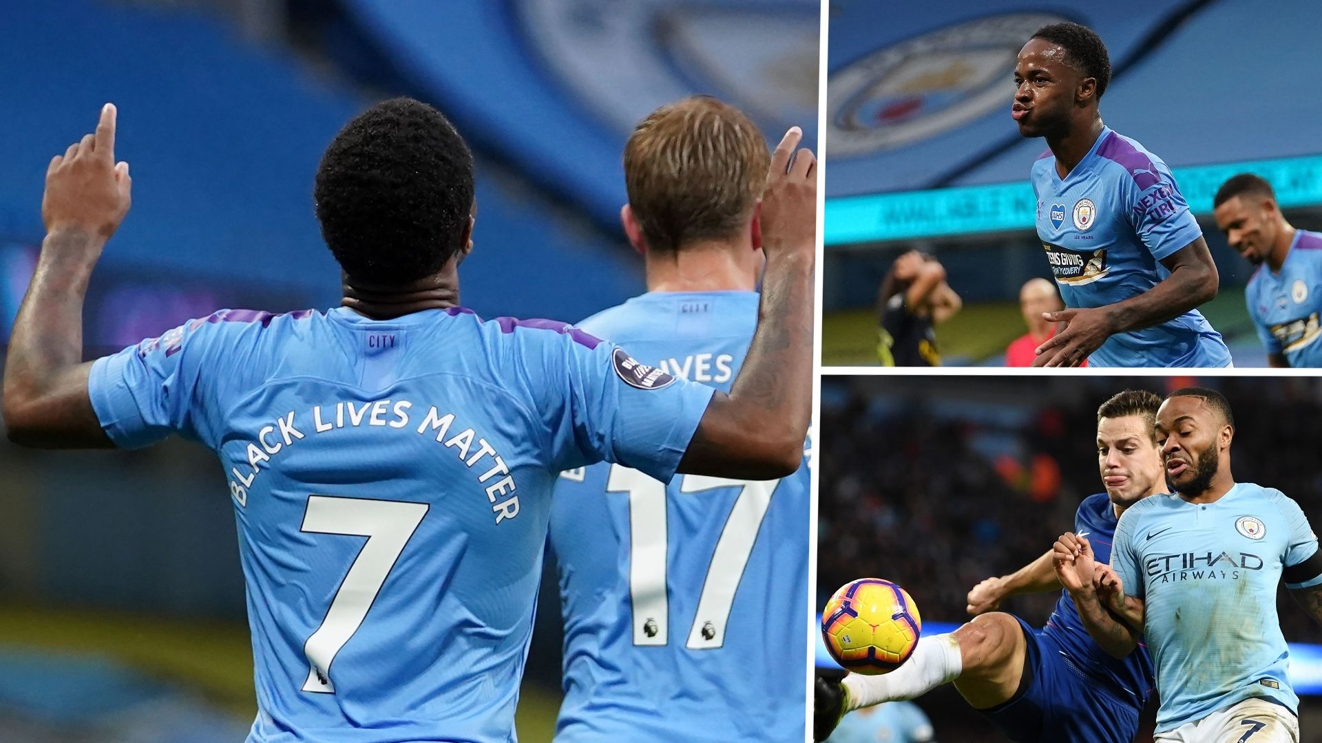 Raheem Sterling Black Lives Matter Man City Chelsea GFX