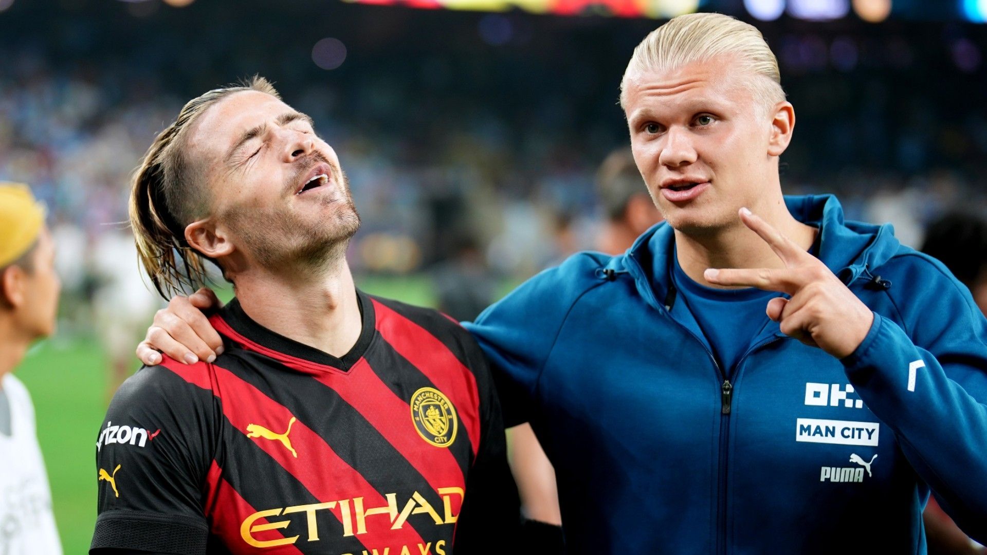 Jack Grealish Erling Haaland Manchester City 2022-23