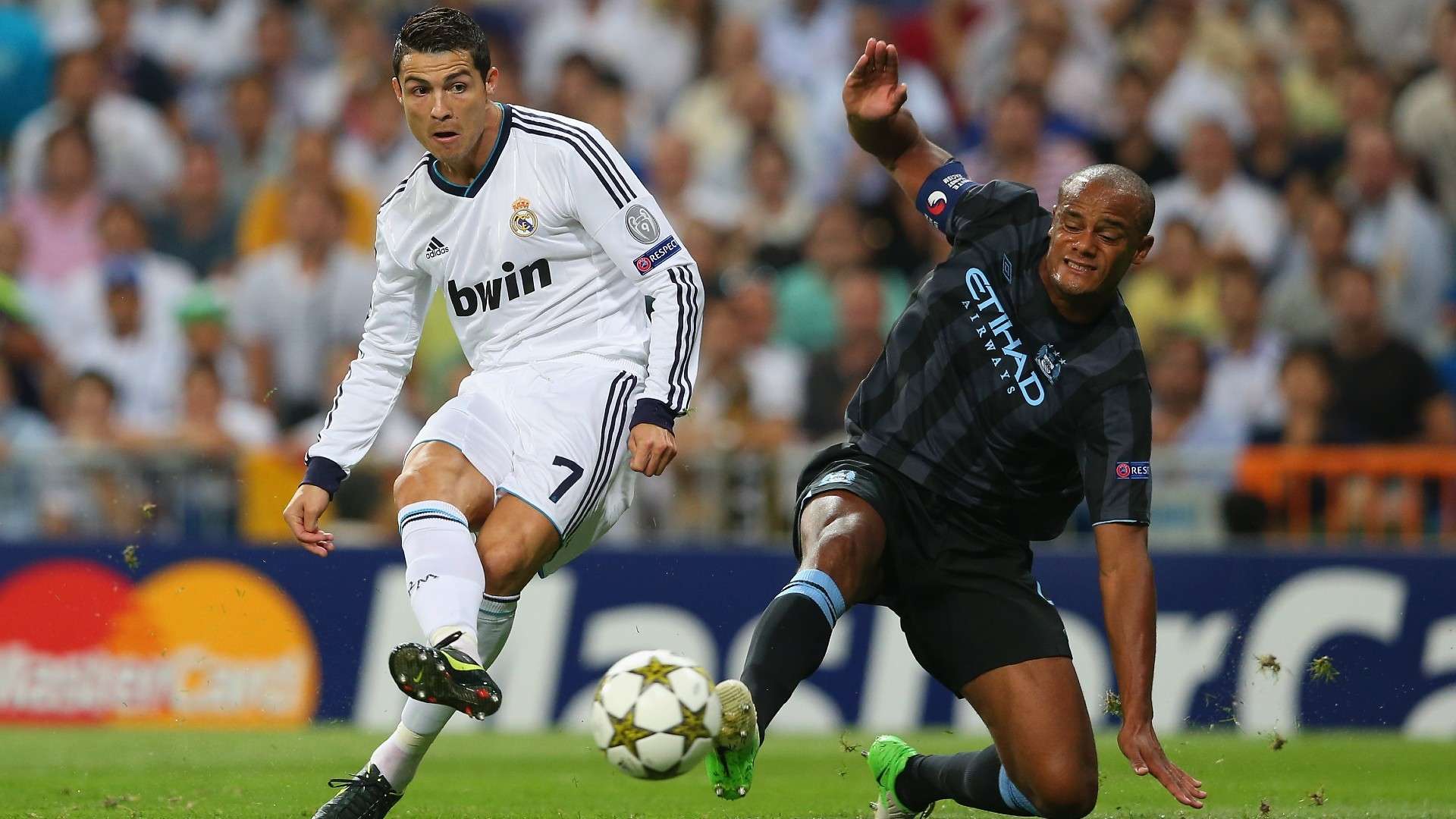 Cristiano Ronaldo Vincent Kompany Real Madrid Manchester City 2012
