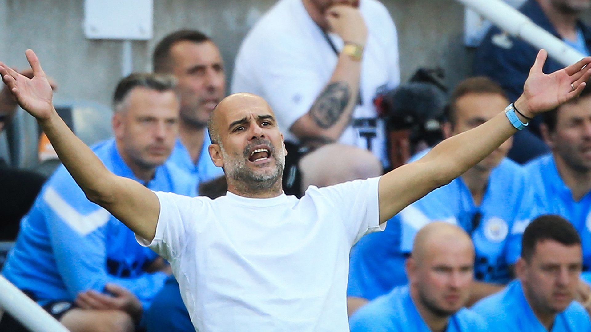 Pep Guardiola react Newcastle 2022-23