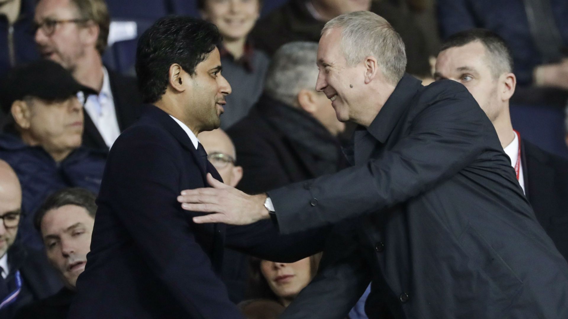 Nasser Al Khelaifi Vadim Vasilyev PSG Monaco Ligue 1 15042018