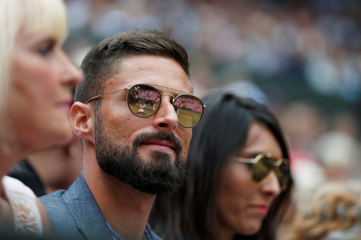 Olivier Giroud at the Wimbledon 2019