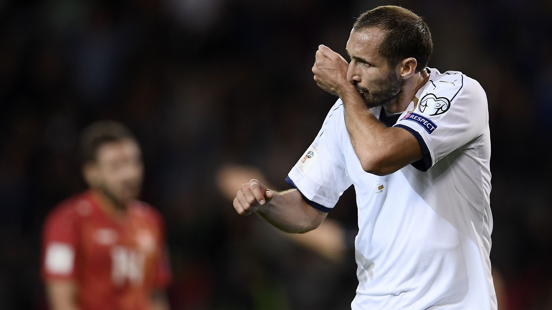 Giorgio Chiellini Italy Macedonia 2017