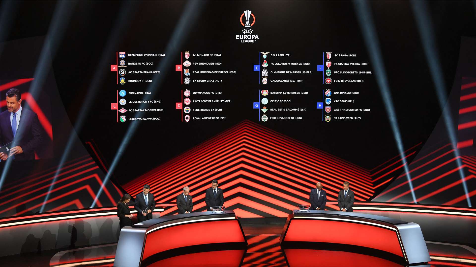 europa league auslosung draw 2021 2022