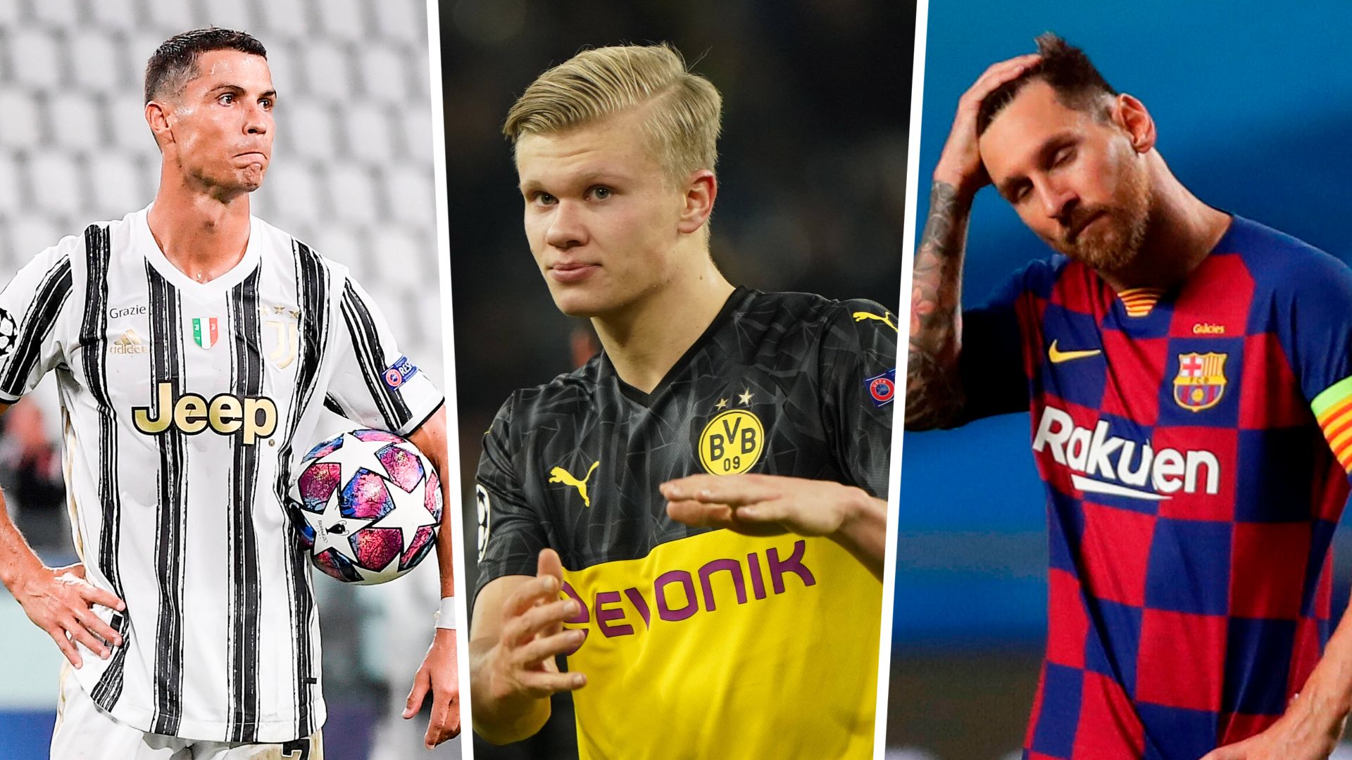 ONLY GERMANY Cristiano Ronaldo Erling Haaland Lionel Messi