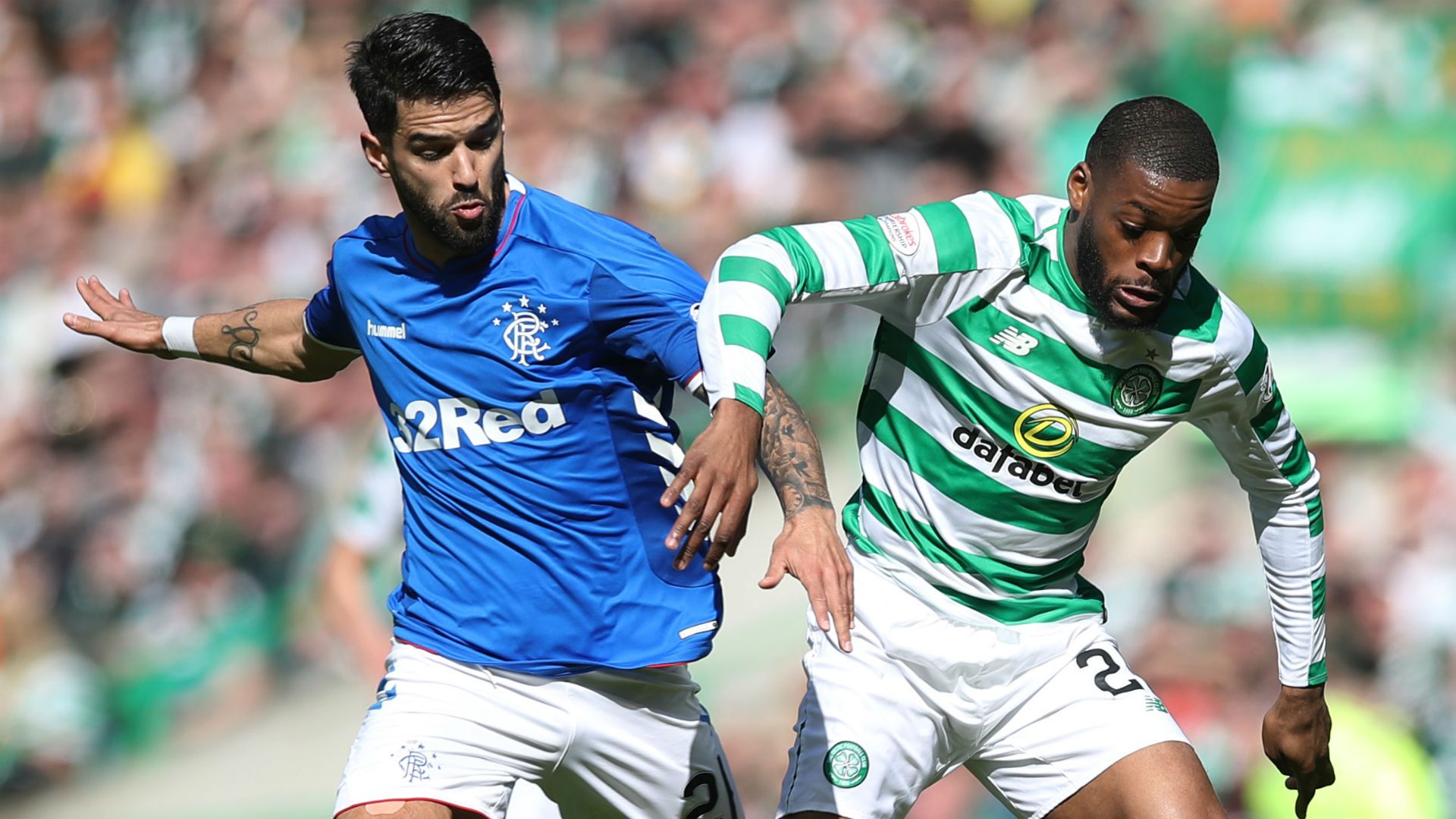 Daniel Candeias Rangers Oliver Ntcham Celtic 2018-19