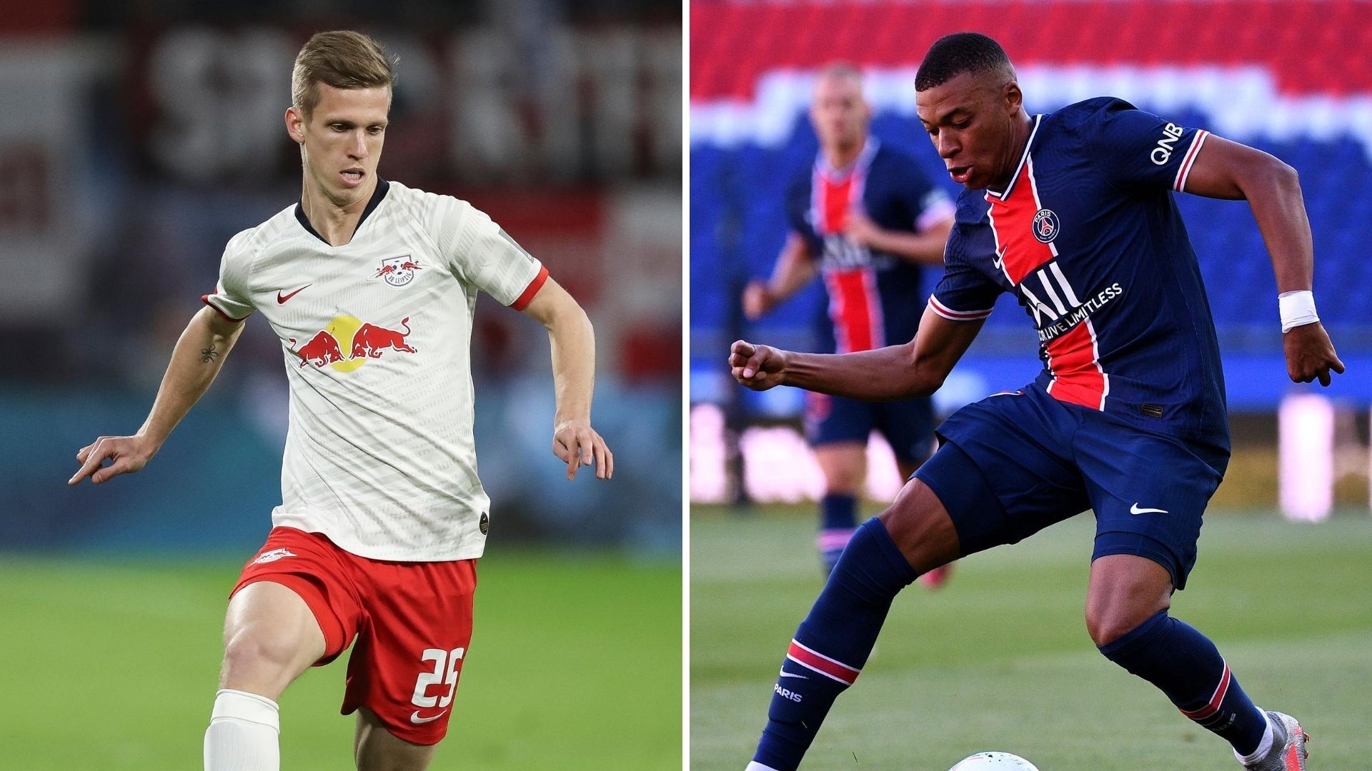 Dani Olmo y Kylian Mbappé, Leipzig vs. PSG