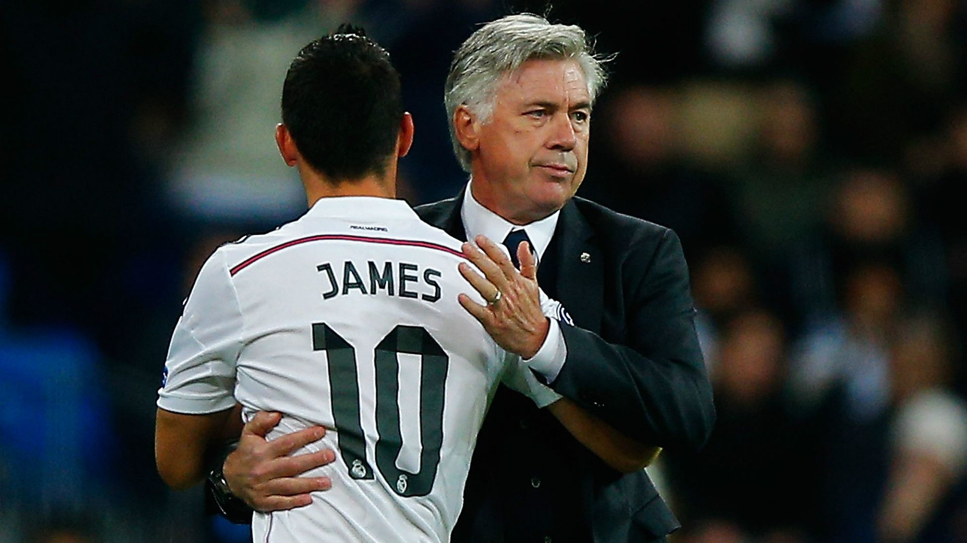 Carlo Ancelotti - James Rodríguez - Real Madrid
