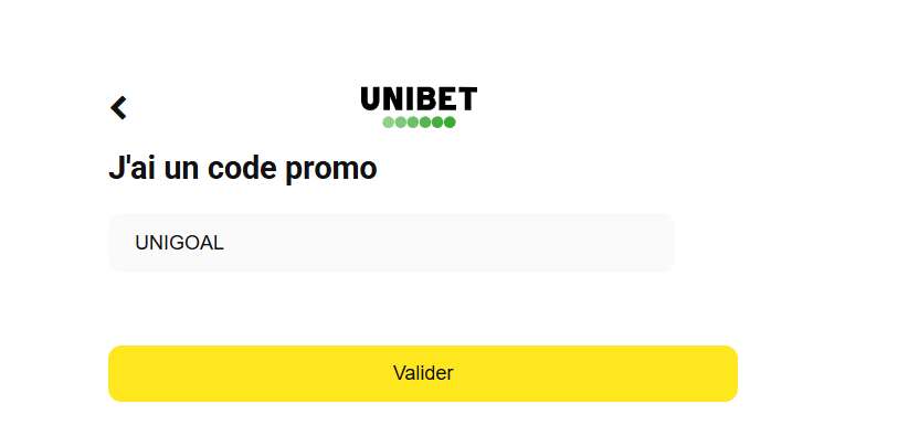 code promo unibet