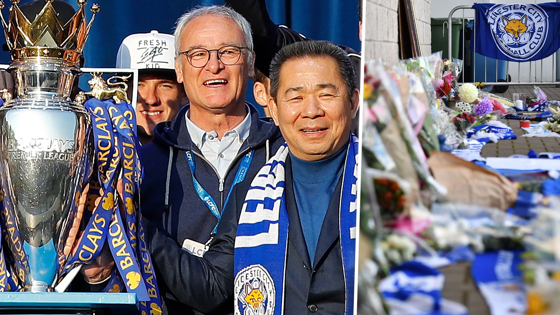 Vichai Srivaddhanaprabha and Claudio Ranieri, Leicester City, 2016