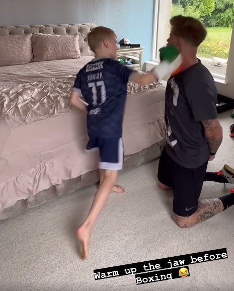 James McClean punch son boxing