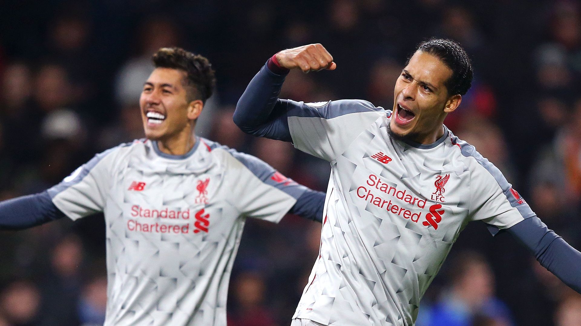 Virgil van Dijk Roberto Firmino Liverpool Burnley